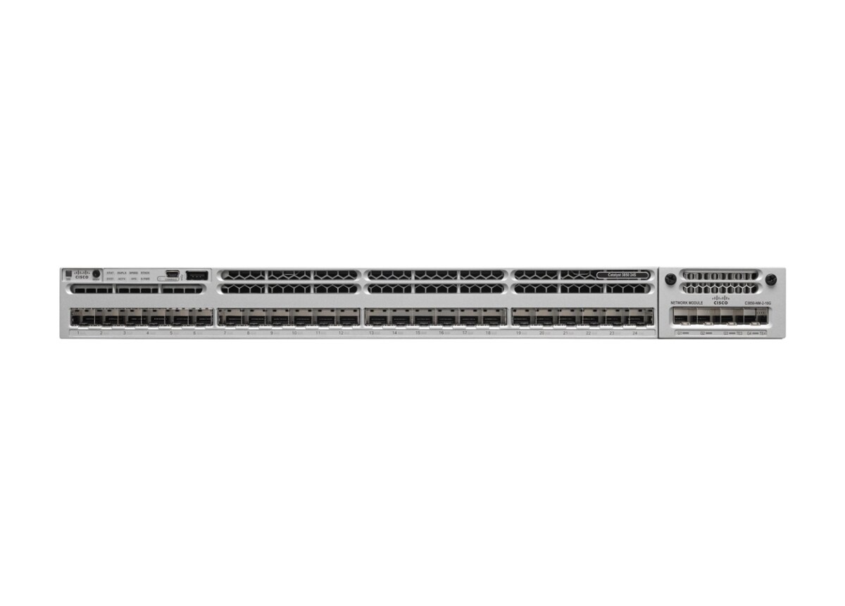 Cisco WS-C3850-24S-E Catalyst 24 × Gigabit SFP Port Layer 3 Switch - Image 2